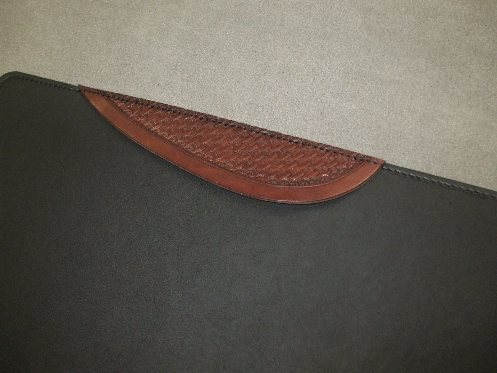 Schreibtischunterlage, punziert, Echtleder